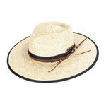 Peter Grimm Tarot - Wide Brim Mexican Palm Straw Fedora Hat - Hatcountry