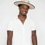 Peter Grimm Tarot - Wide Brim Mexican Palm Straw Fedora Hat - Hatcountry