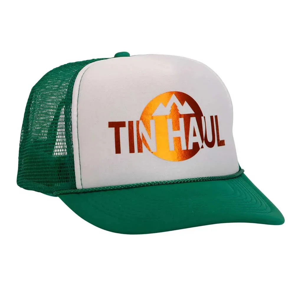 Tin Haul Mountain (White/Green) - Trucker Cap - Hatcountry