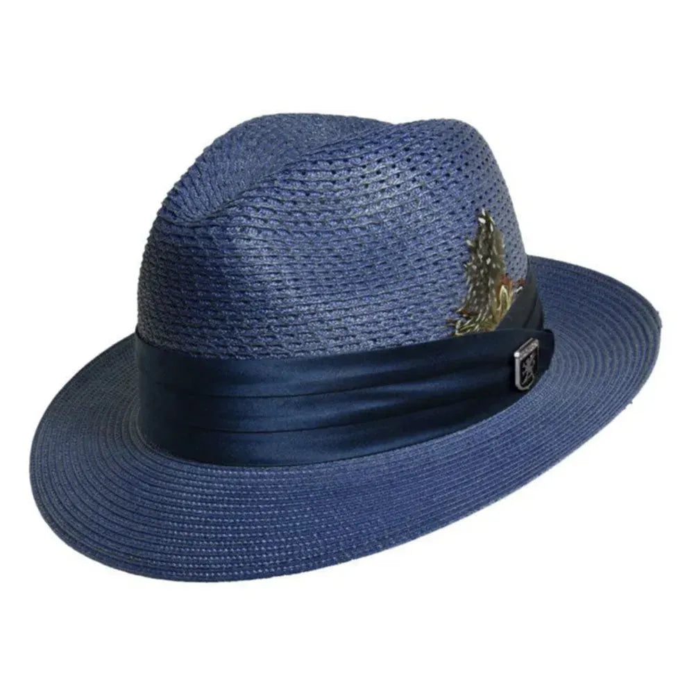 Stacy Adams Cancun - Milan Straw Fedora Hat - Hatcountry