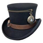 Deadwood Trading Time Traveler - Steampunk Wool Top Hat - Hatcountry