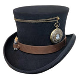 Deadwood Trading Time Traveler - Steampunk Wool Top Hat - Hatcountry