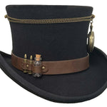 Deadwood Trading Time Traveler - Steampunk Wool Top Hat - Hatcountry