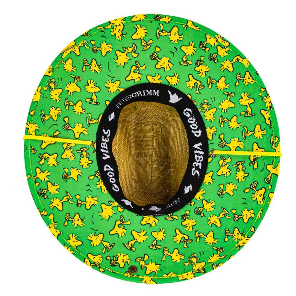 Peter Grimm Peanuts Woodstock LG - Rye Straw Lifeguard Hat - Hatcountry