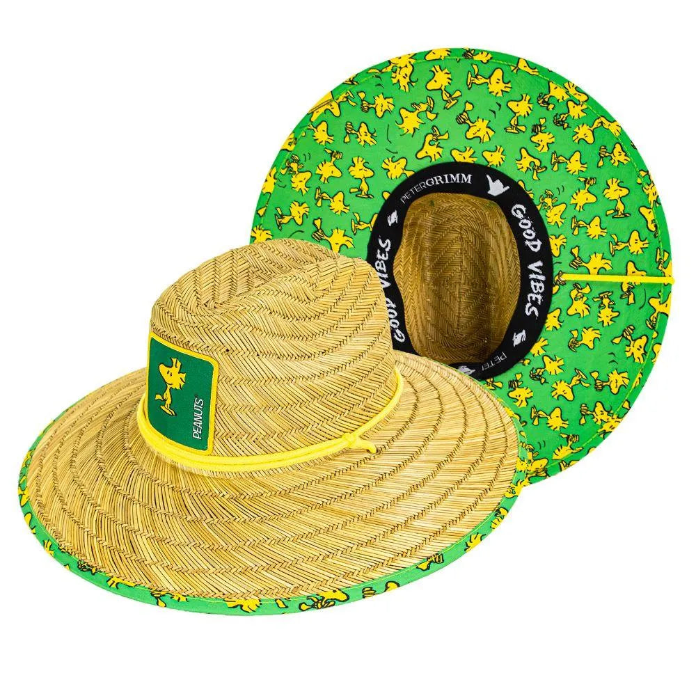 Peter Grimm Peanuts Woodstock LG - Rye Straw Lifeguard Hat - Hatcountry