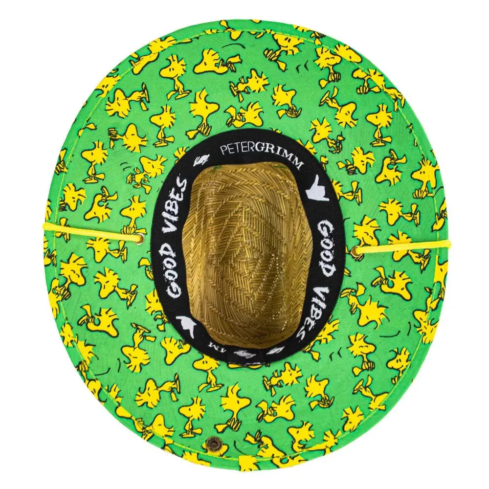 Peter Grimm Peanuts Woodstock LG Junior - Childrens Straw Lifeguard Hat - Hatcountry