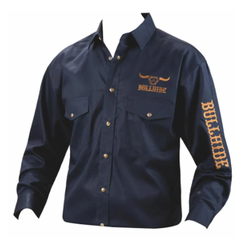 Bullhide Western Shirt ( Navy ) - Men's Western Shirt - Hatcountry