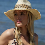 Peter Grimm Zag - Womens Straw Fedora Hat - Hatcountry